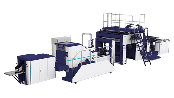 Overfolded Flat Handles Block Bottom Bag Making Machine