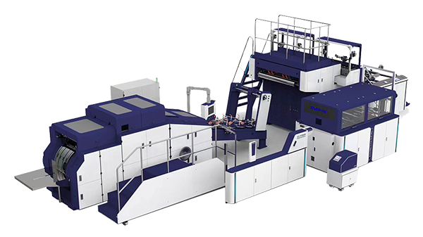 Twisted Handles Block Bottom Bag Making Machine