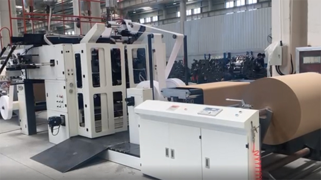 ZD-F550NB Flat Handles Paper Shopping Bag Making Machine