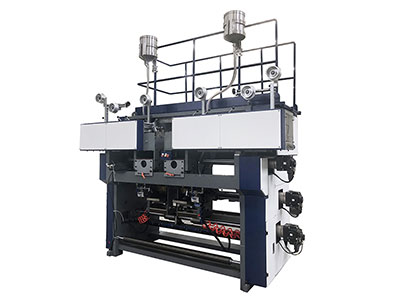 Roll-fed J-cut Paper Bag Making Machine with Twisted/ Flat Handles and Top Over-folding