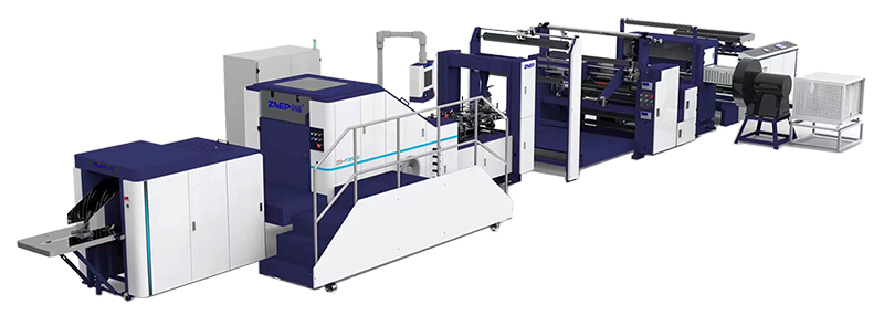 Window Patching Block Bottom Bag Making Machine