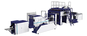 Overfolded Flat Handles Block Bottom Bag Making Machine
